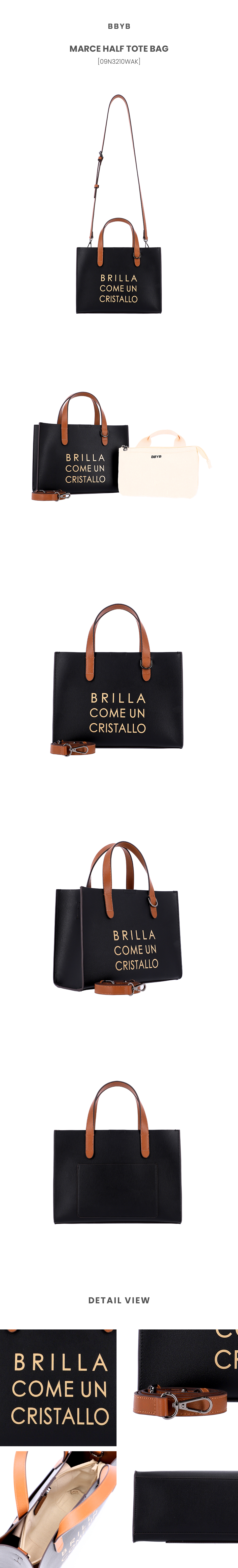 MARCE Half Tote Bag (Black)